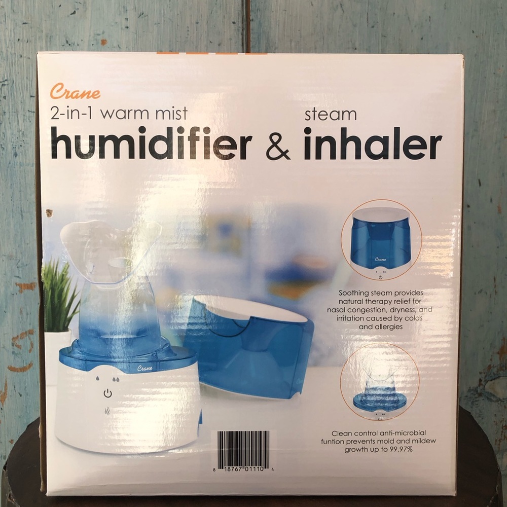 Flu/cold/dryness got you down? Crane “2 in 1 Warm Mist Humidifier and Inhaler” - Picture 15 of 16